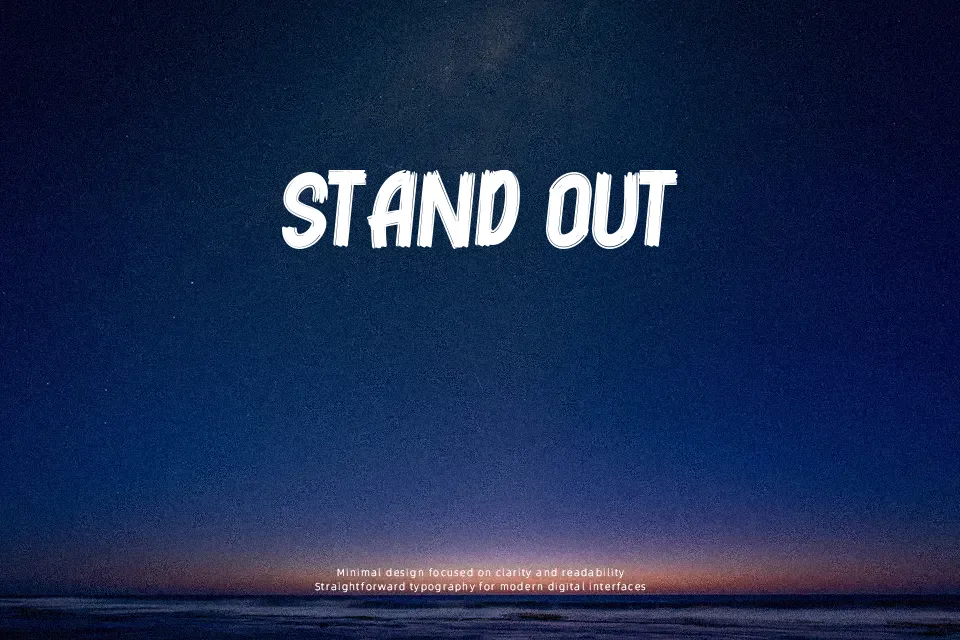 Arakav Font Font Preview for Grunge Headline