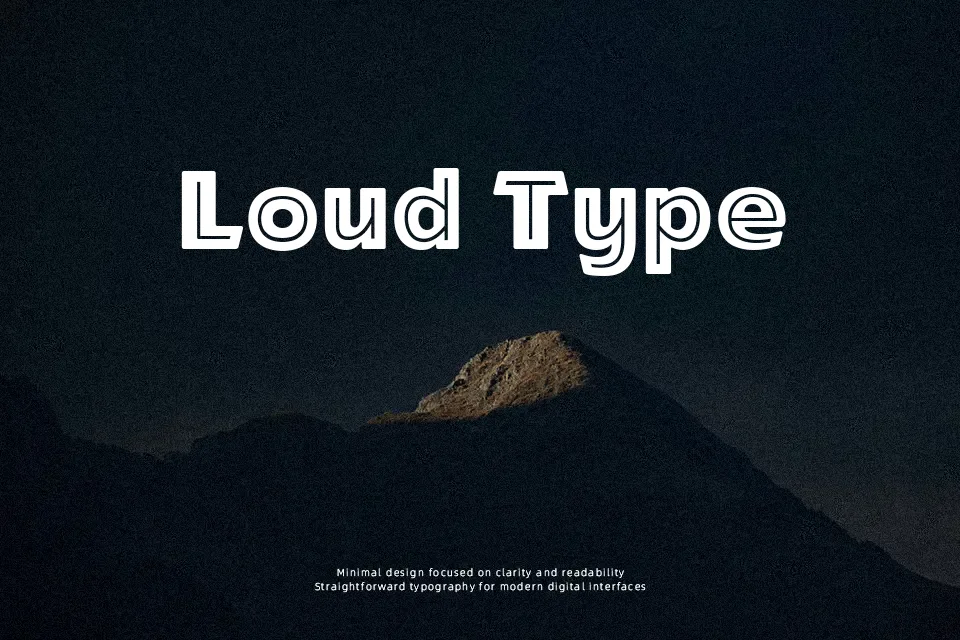 ARB-218 Big&Blunt Font Font Preview for Bold Poster