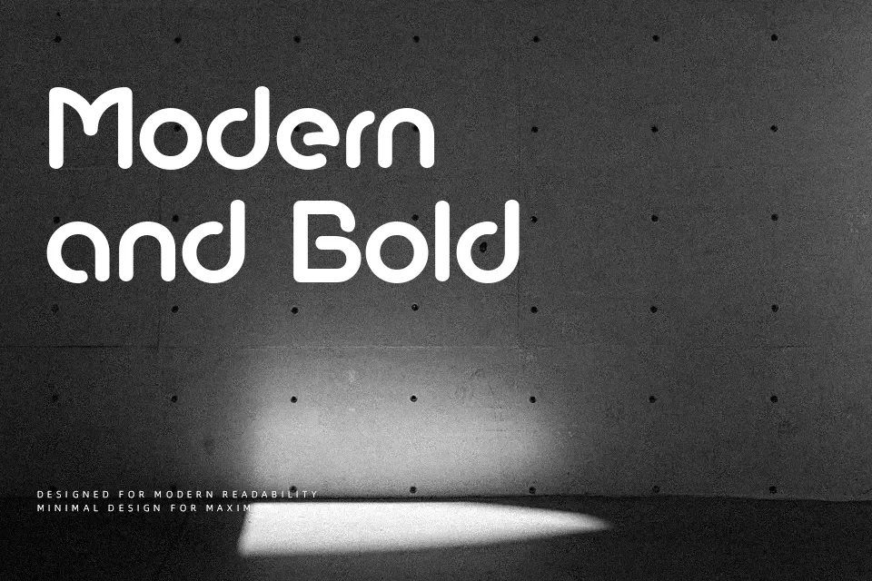 Aremat Font Geometric Font Preview for Headline