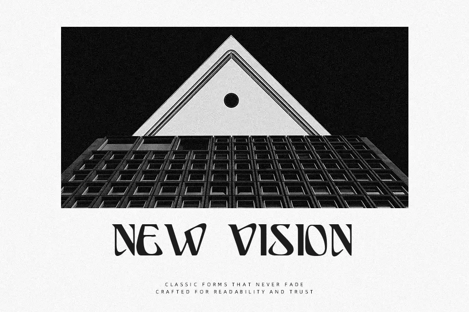 Ariosto Font Font Preview for Vintage Poster