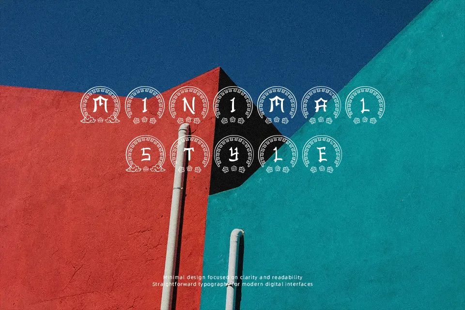 Ashito Chinese Monogram Font Font Preview for Artistic Branding