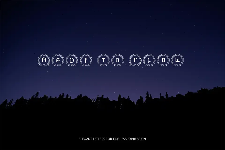 Ashito Chinese Monogram Font Font Preview for Artistic Poster