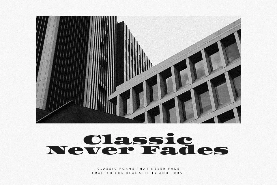 Asset Font Font Preview for Classic Mood