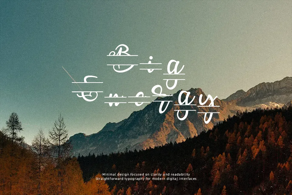 Aster Monogram Font Display Font Preview for Business Card