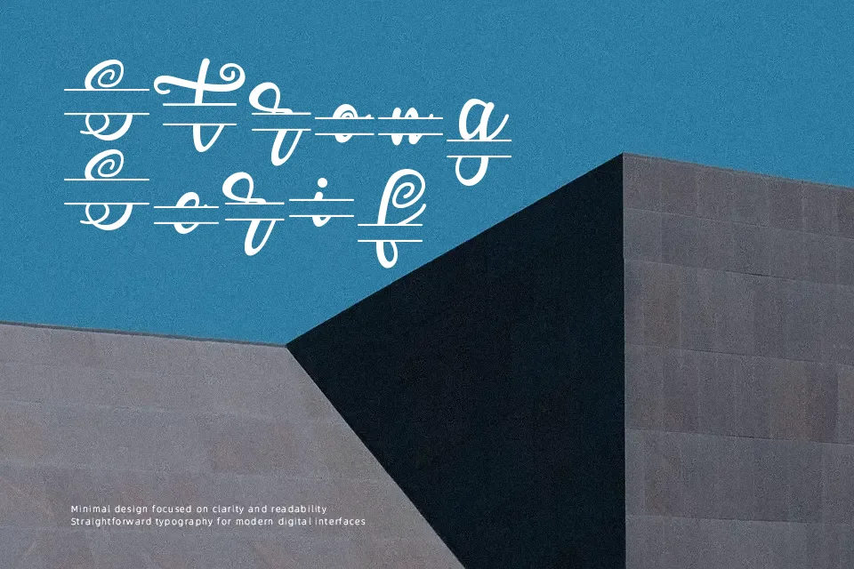 Aster Monogram Font Display Font Preview for Packaging