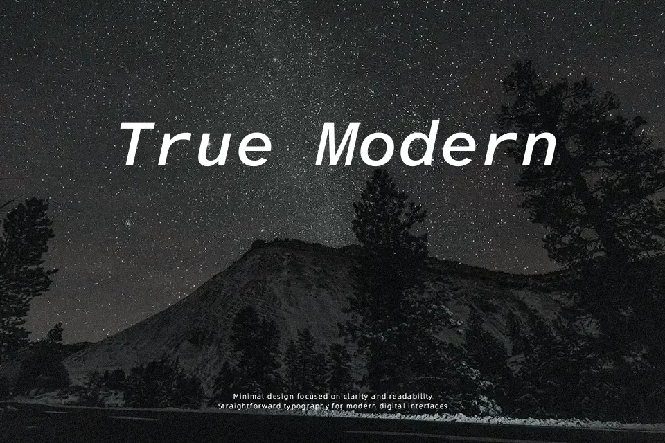 Atkinson Hyperlegible Mono Font Font Preview for Modern Website
