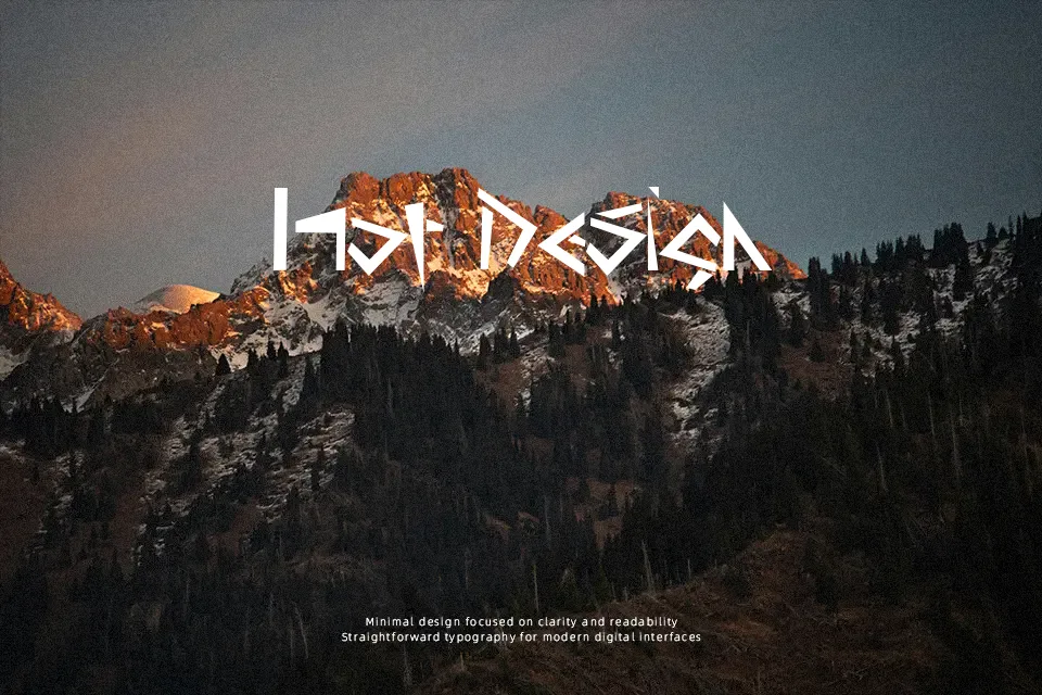 Atlantis Font Font Preview for Futuristic Poster