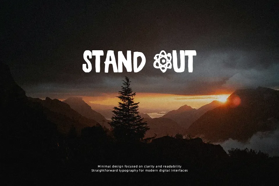 Atomic Love Font Font Preview for Warm Mood