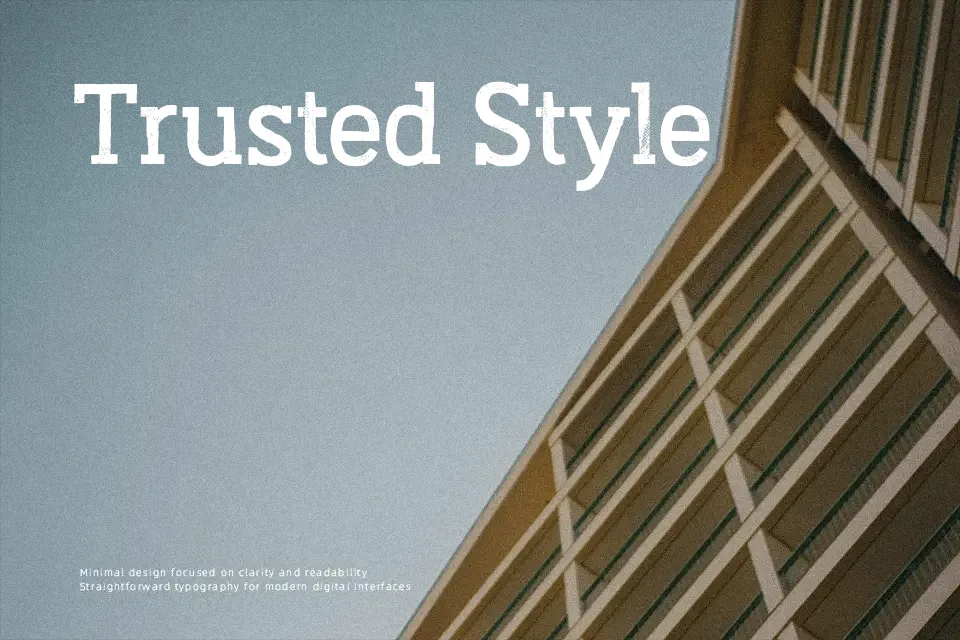 Austral Slab Font Font Preview for Logo