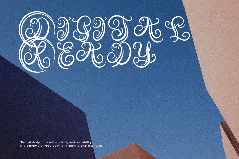 Austy Monogram Font Calligraphy Font Preview