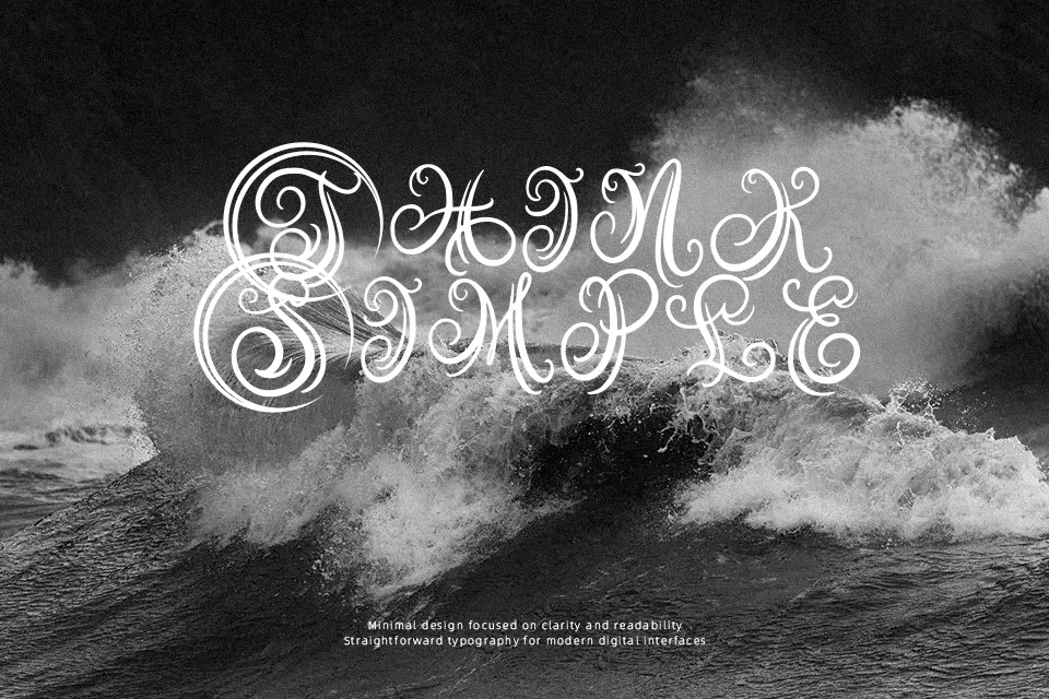 Austy Monogram Font Font Preview for Luxury Wedding
