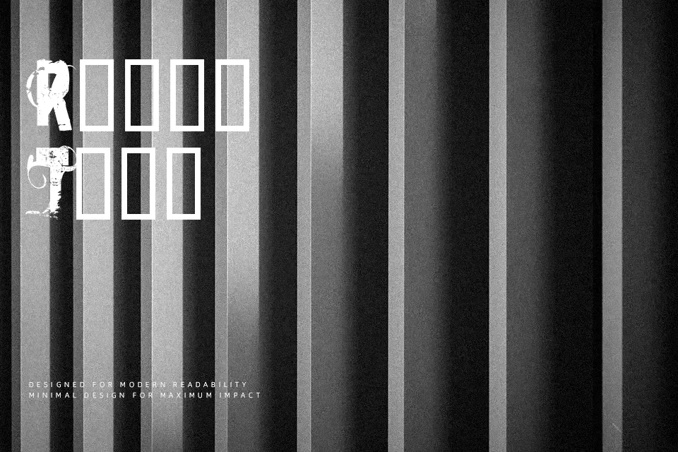 AutoDestruction Font Font Preview for Dramatic Mood