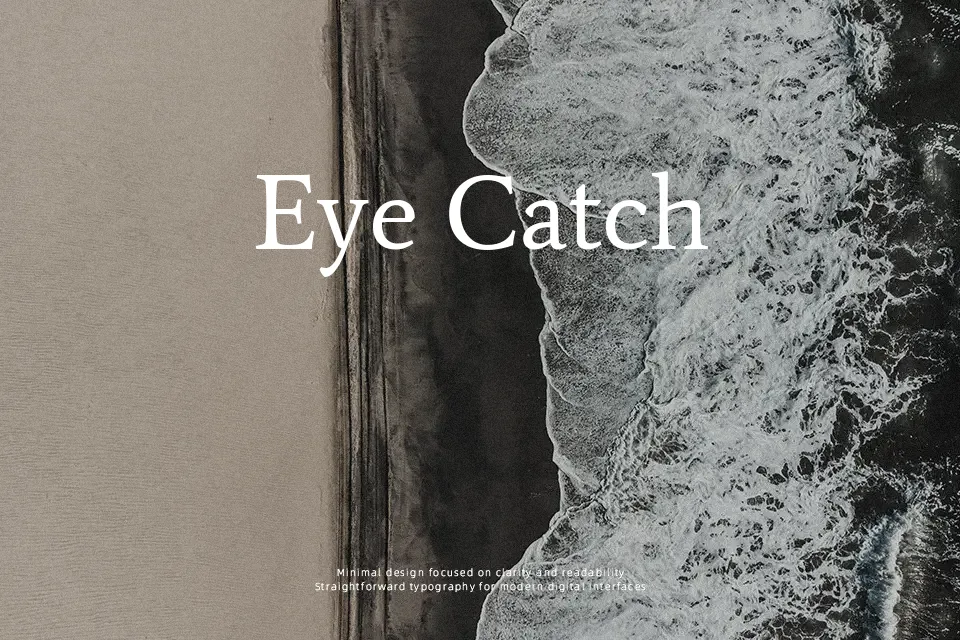 Average Font Font Preview for Minimal Editorial