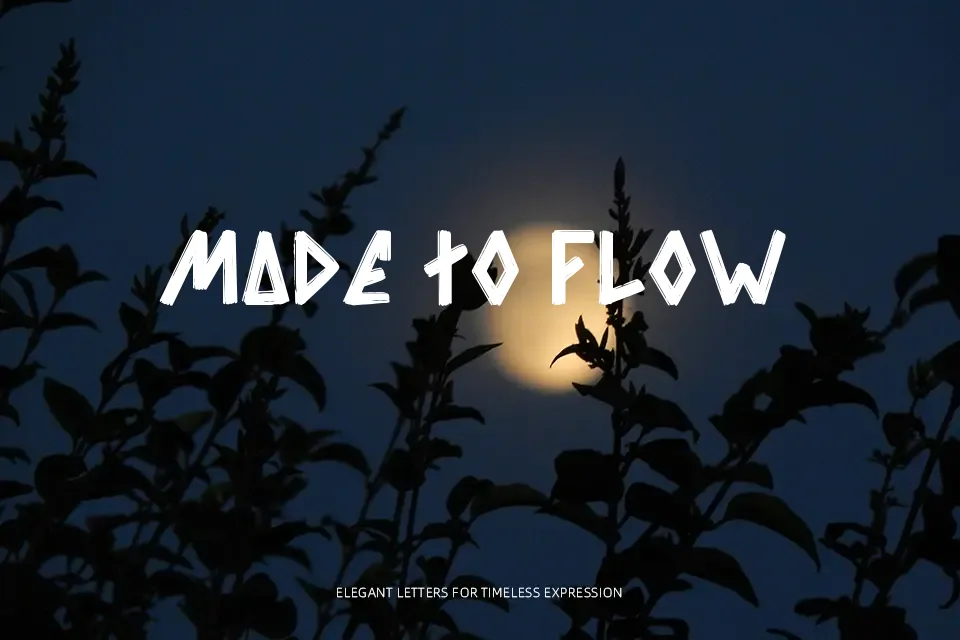 Awesome Brush Font Brush Font Preview for Advertising