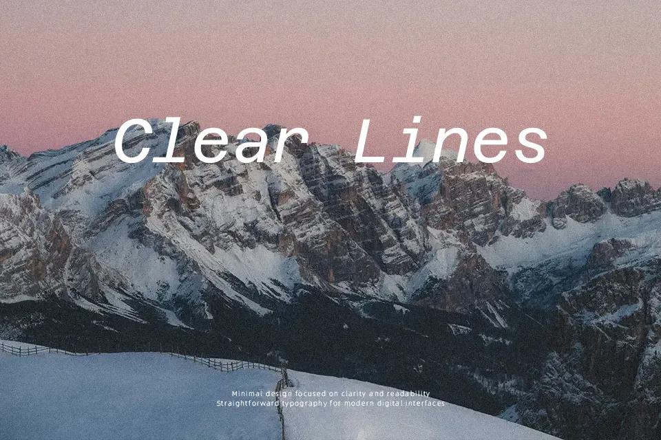 Azeret Mono Font Font Preview for Modern UI Design