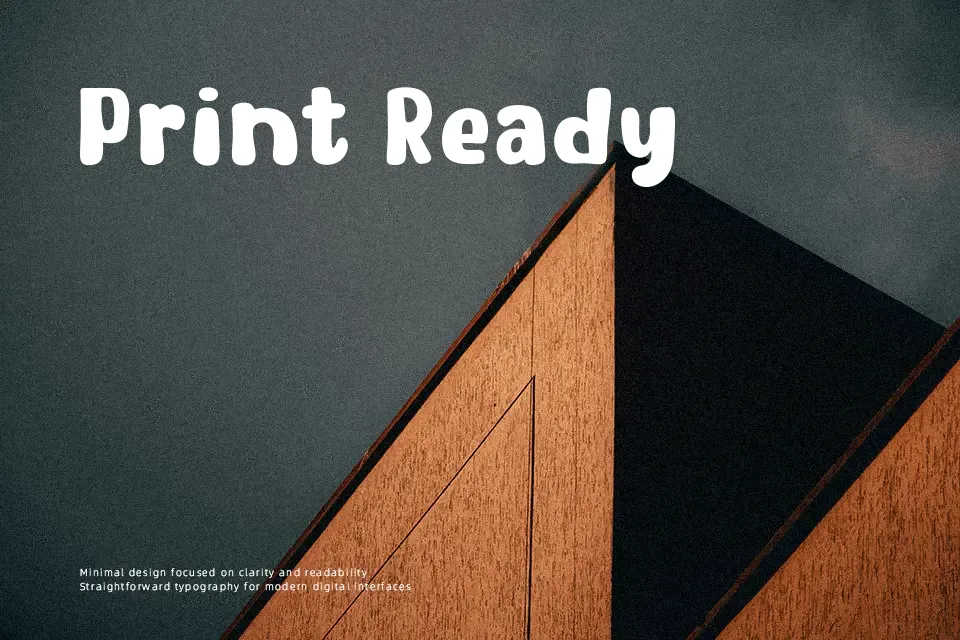 Baby Bumi Font Font Preview for Warm Poster