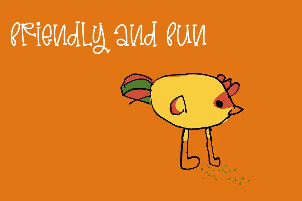 Baby Orchid Font Font Preview for Friendly Mood