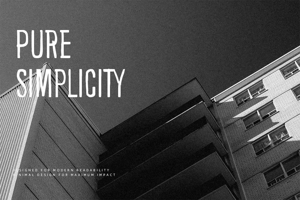 Background noise Font Font Preview for Dark Poster