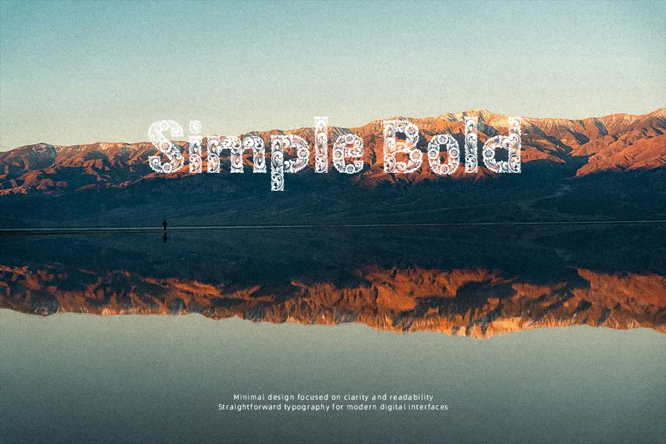 Balian Font Font Preview for Luxury Poster