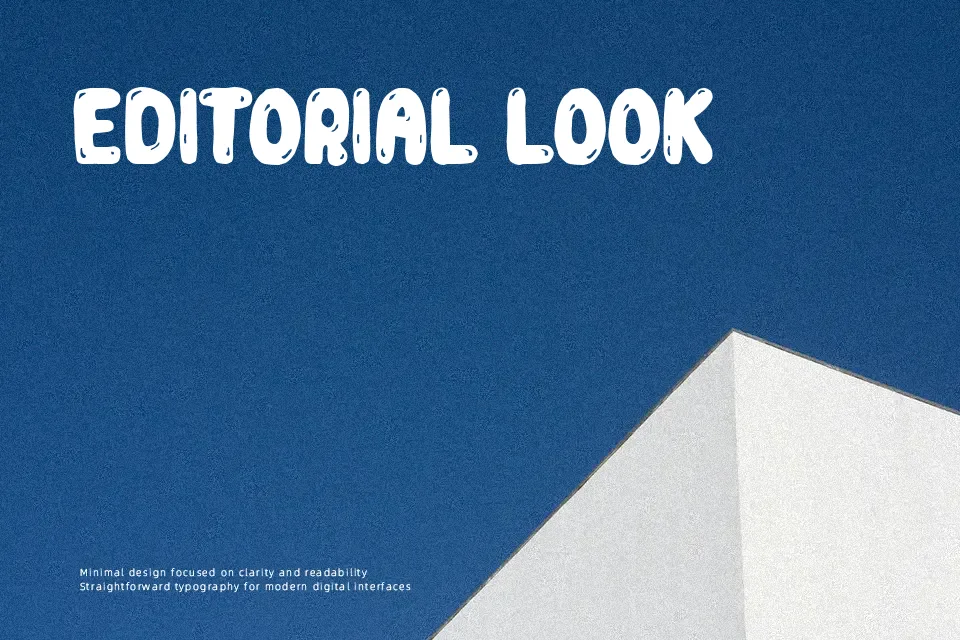 Ballooning Font Decorative Font Preview