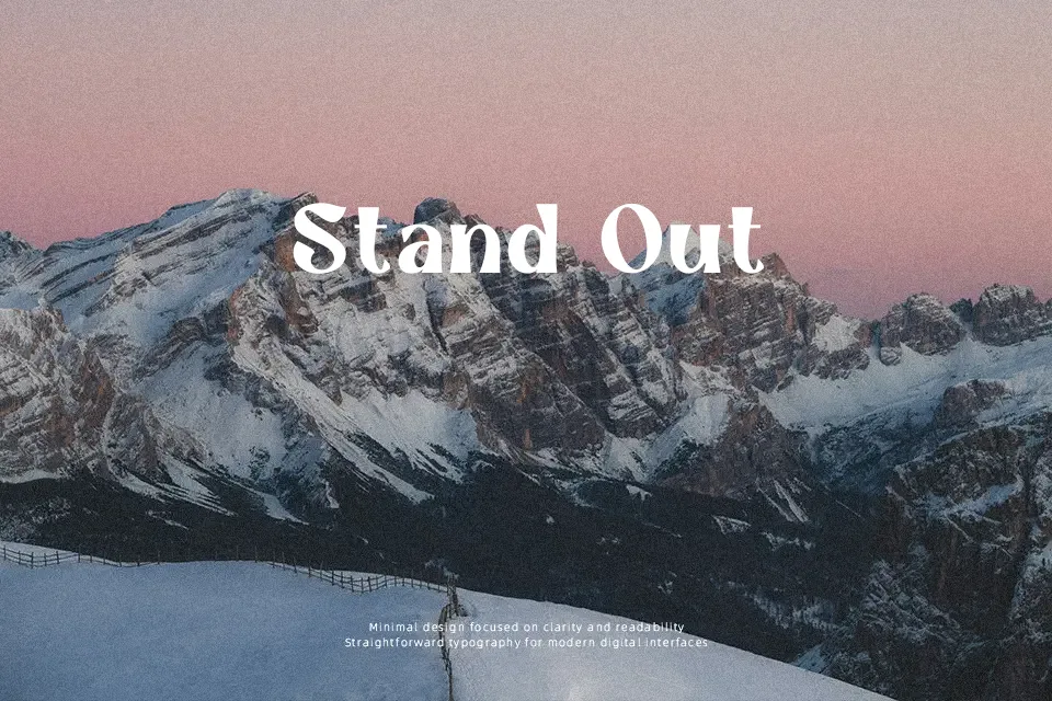 Balmore Font Font Preview for Headline