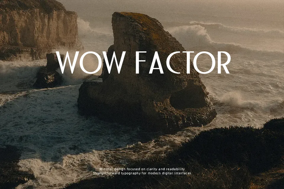 Bandoengsche Font Font Preview for Luxury Poster