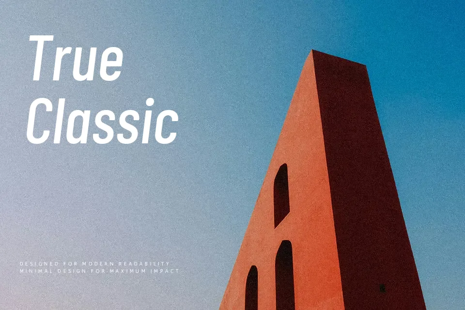 Barlow Condensed Font Geometric Font Preview for Poster
