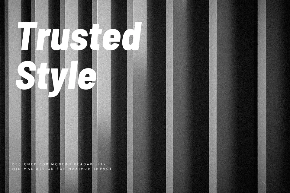 Barlow Semi Condensed Font Font Preview for Logo