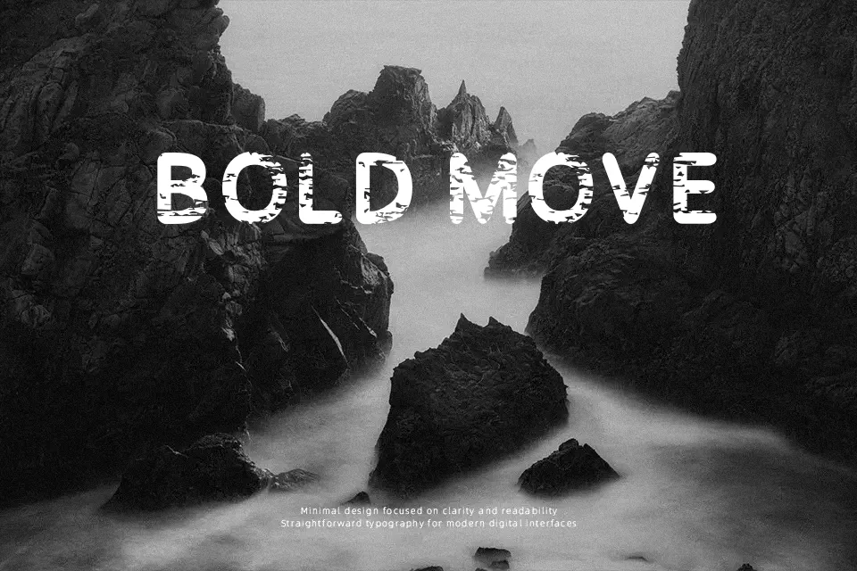Baston Font Font Preview for Poster
