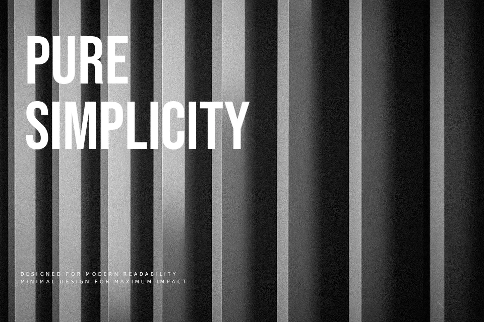 Bebas Neue Font Sans Serif Font Preview for Advertising
