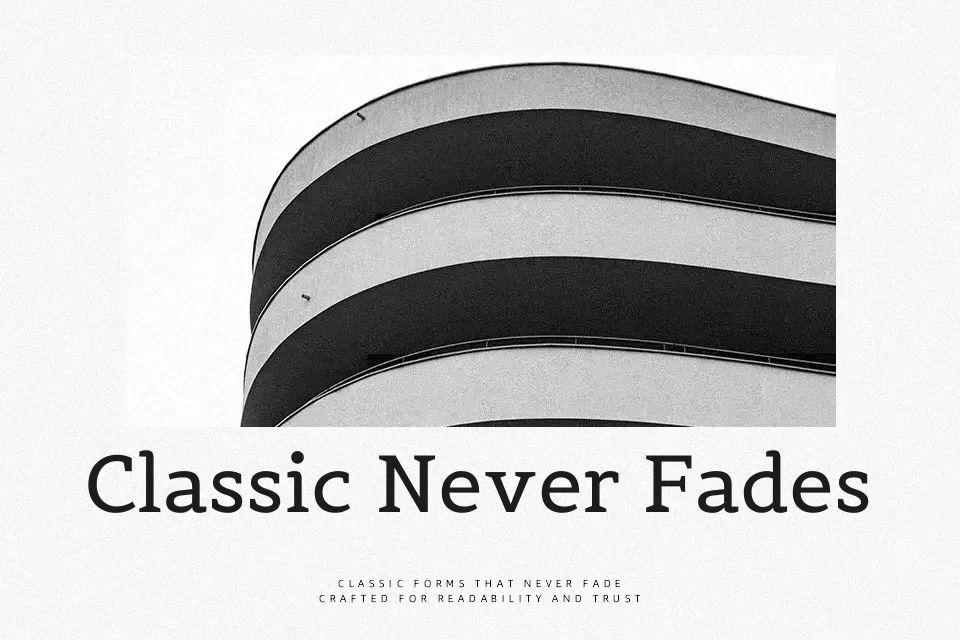 Belgrano Font Font Preview for Timeless Advertising