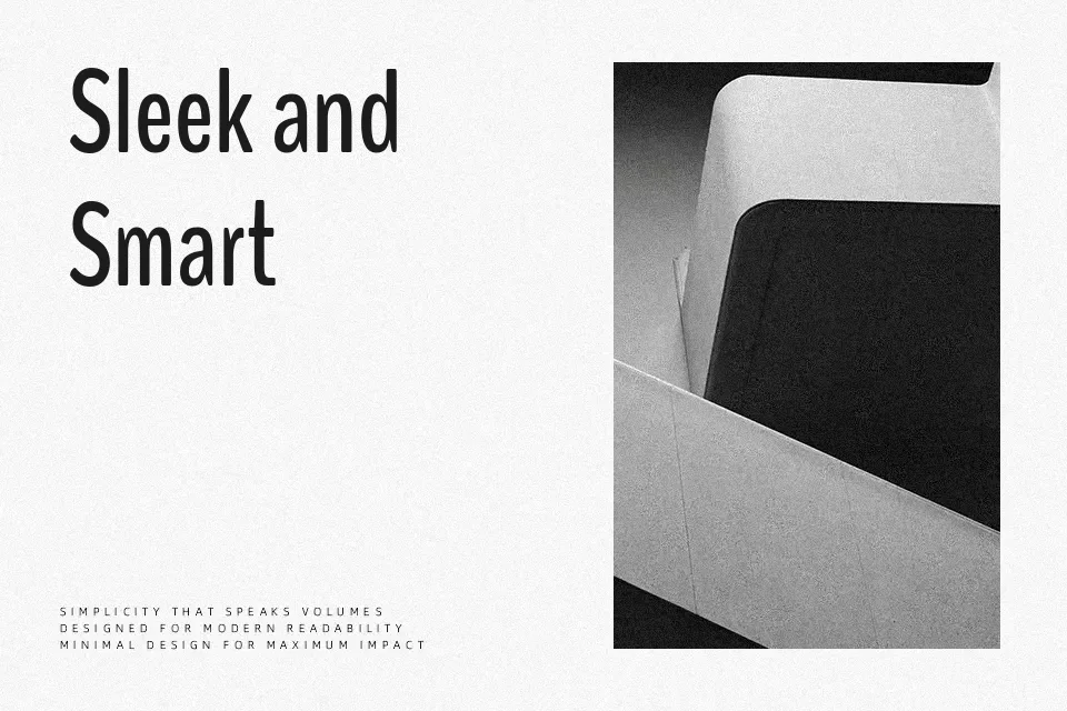 BenchNine Font Font Preview for Website