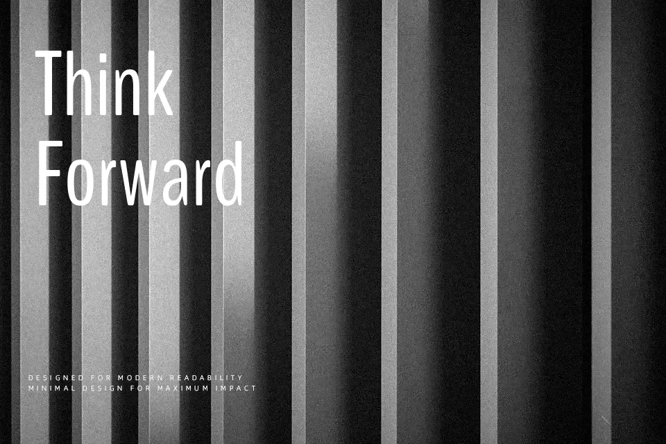 BenchNine Font Font Preview for Minimal Logo