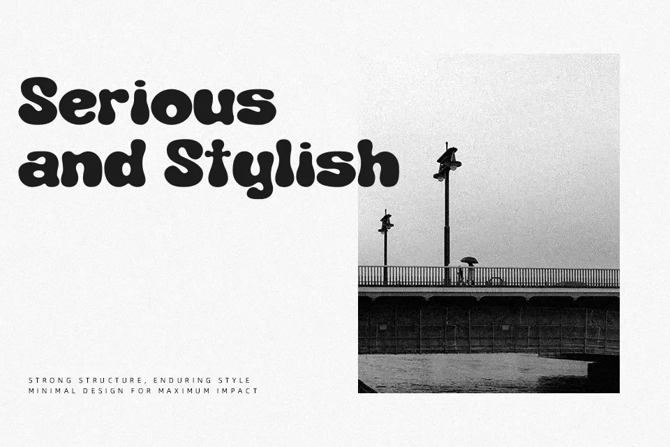 Benomout Font Font Preview for Creative Packaging