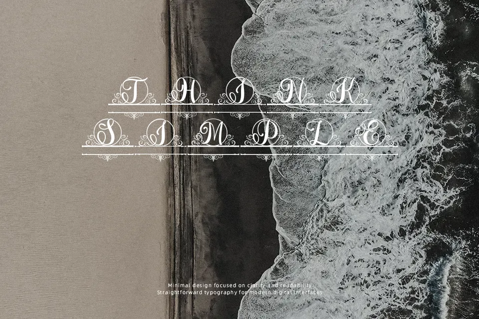 Berlin Monogram Font Font Preview for Luxury Business Card