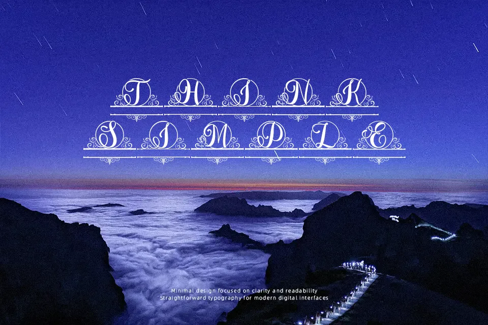 Berlin Monogram Font Decorative Font Preview for Branding