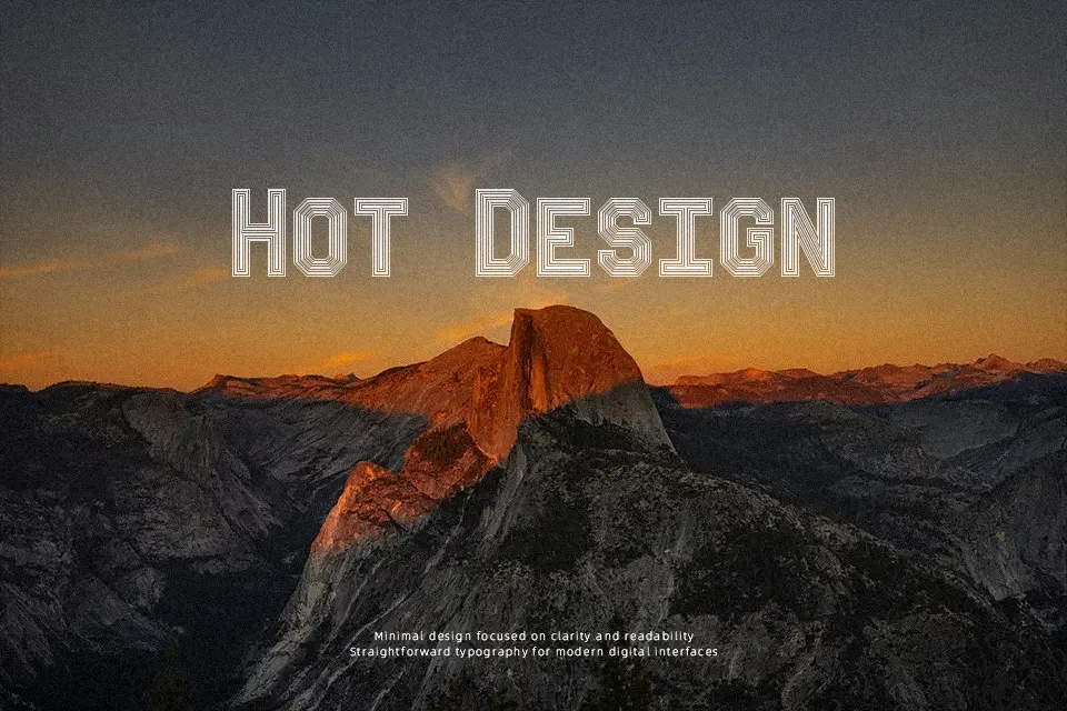 Bevel’sAdvocateMono Font Font Preview for Dark Mood
