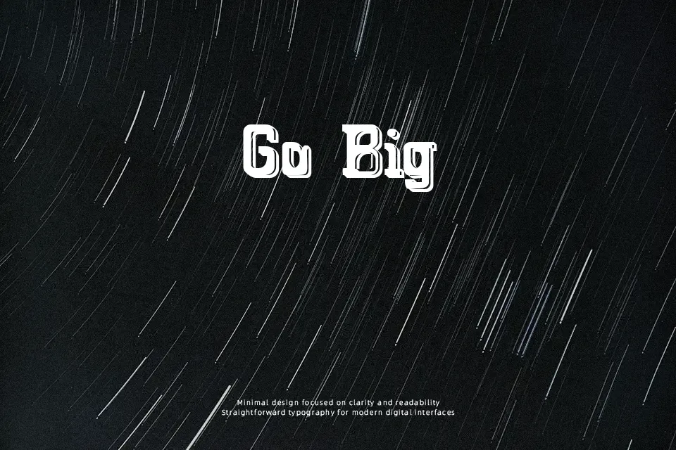 Big Blocko Font Decorative Font Preview for Music