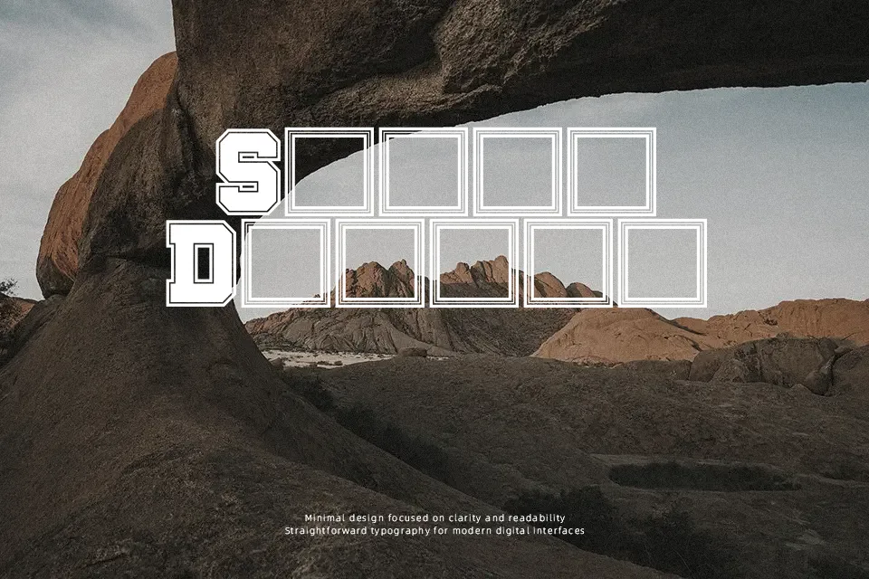 Big Campus Font Display Font Preview