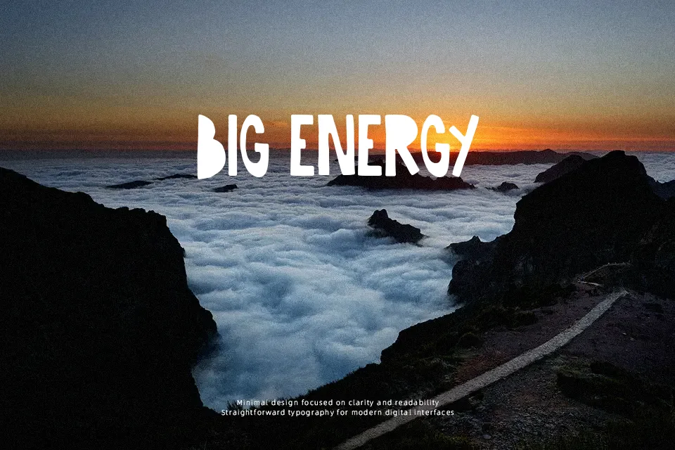 Big Holidays Font Font Preview for Creative Social Media