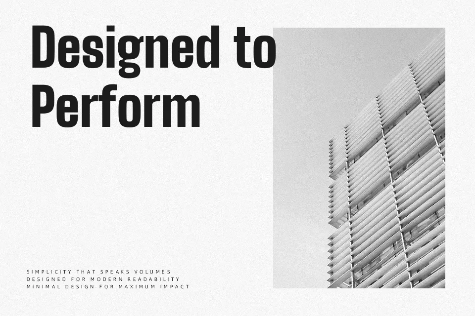 Big Shoulders Font Font Preview for Bold Poster