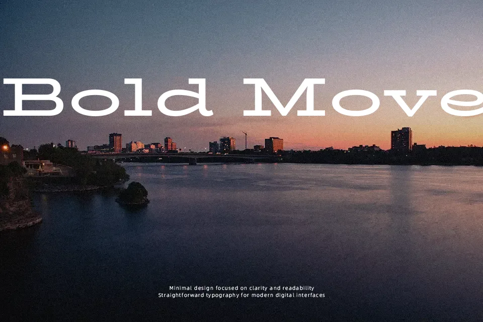 BioRhyme Expanded Font Font Preview for Bold Website