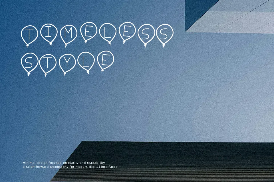 Birthday Balon TFB Font Font Preview for Cute Mood