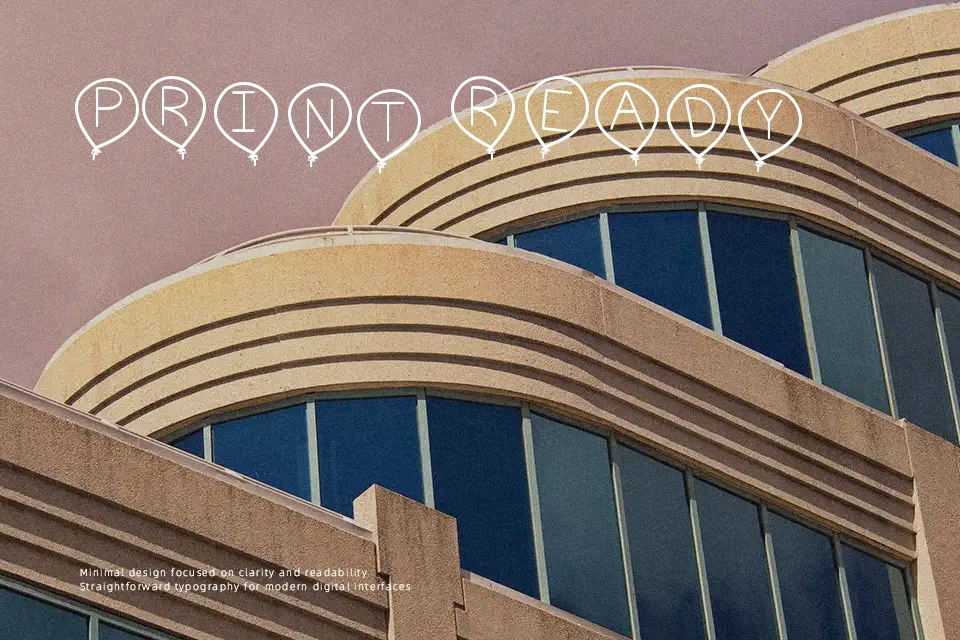 Birthday Balon TFB Font Font Preview for Cute Headline