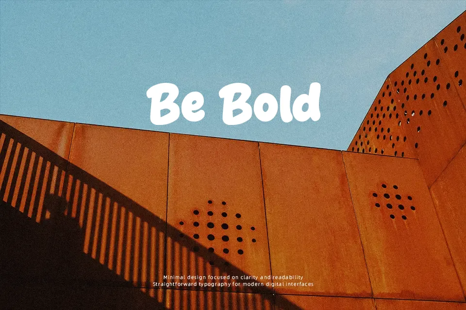 Biscuit Glitch Font Font Preview for Friendly Poster