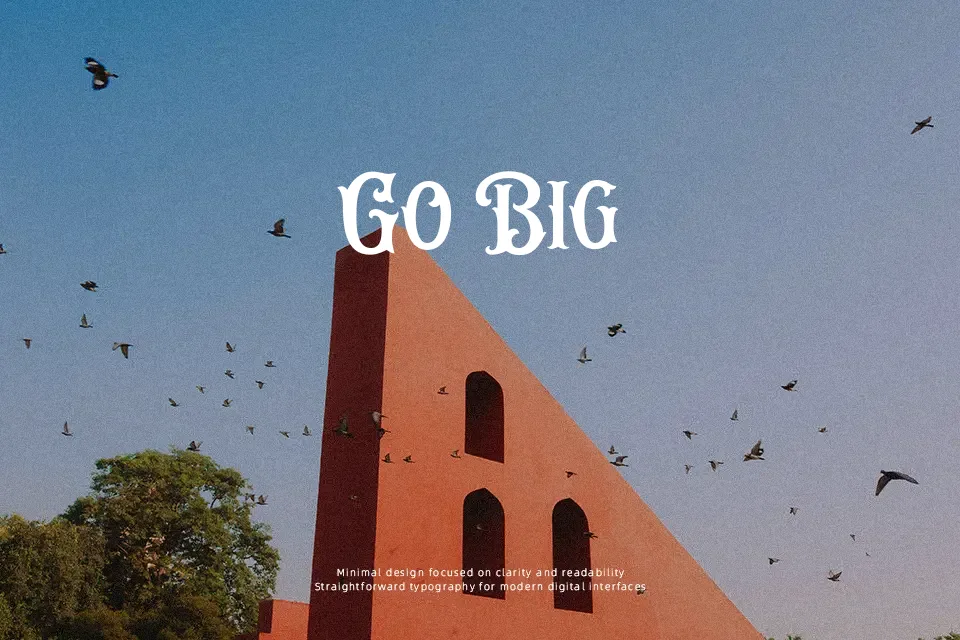 Bistern Font Decorative Font Preview for Packaging