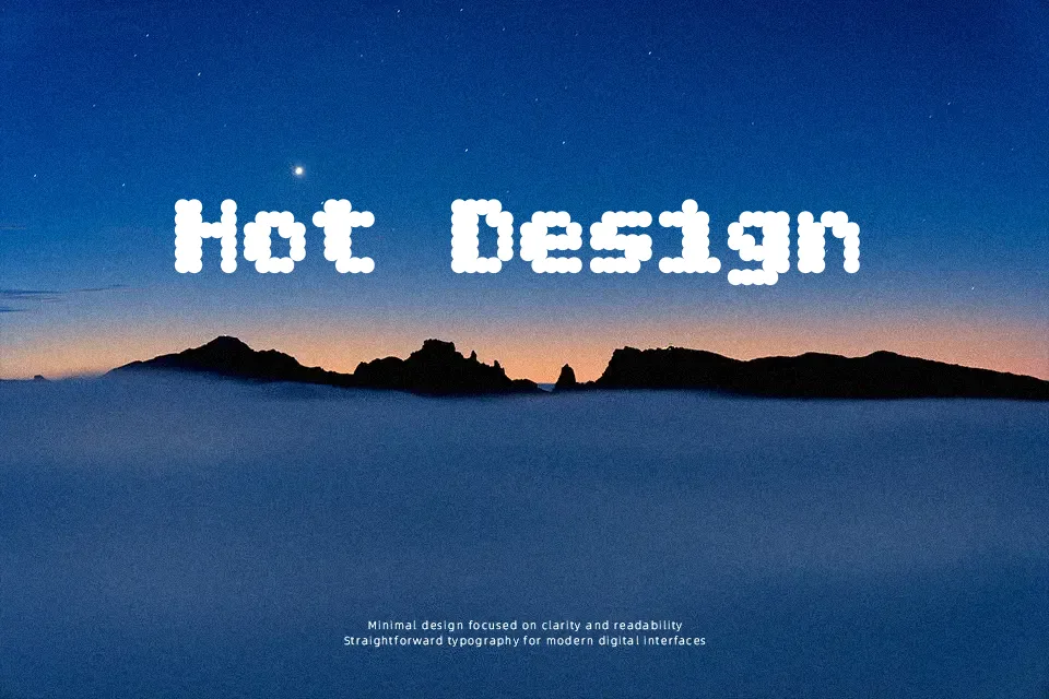 Bitcount Grid Double Font Font Preview for Bold Poster