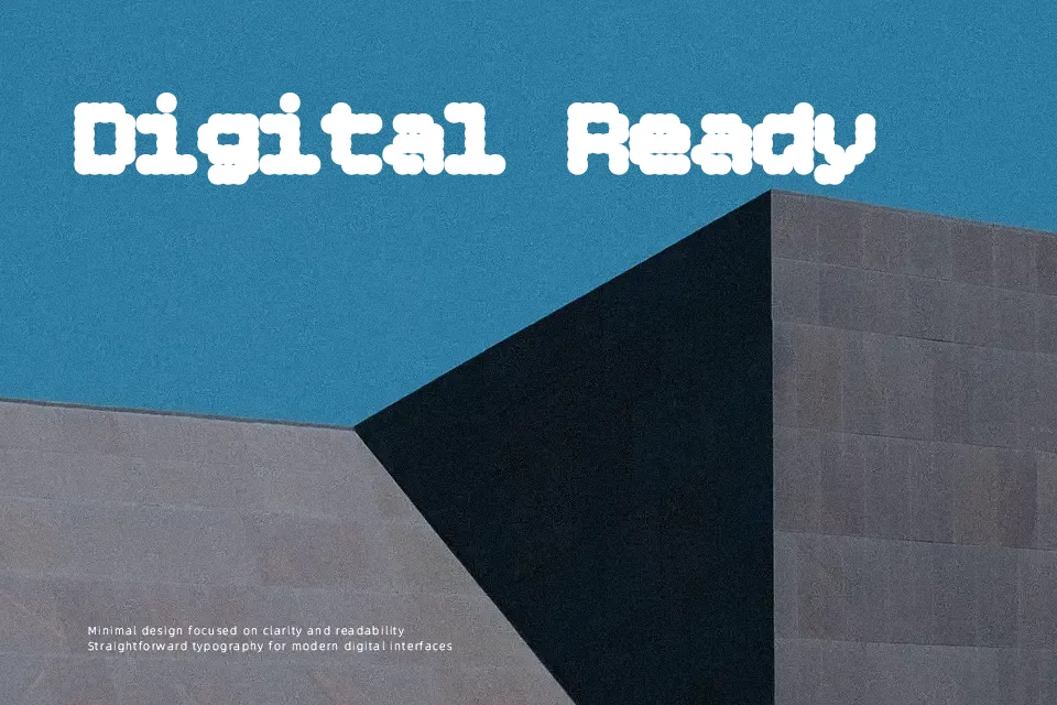 Bitcount Single Font Pixel Font Preview for Poster