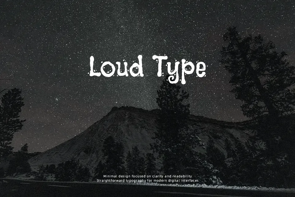 Black And White Picture Font Font Preview for Poster