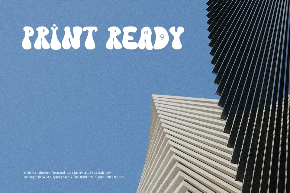 Black Cyclops Font Font Preview for Groovy Mood
